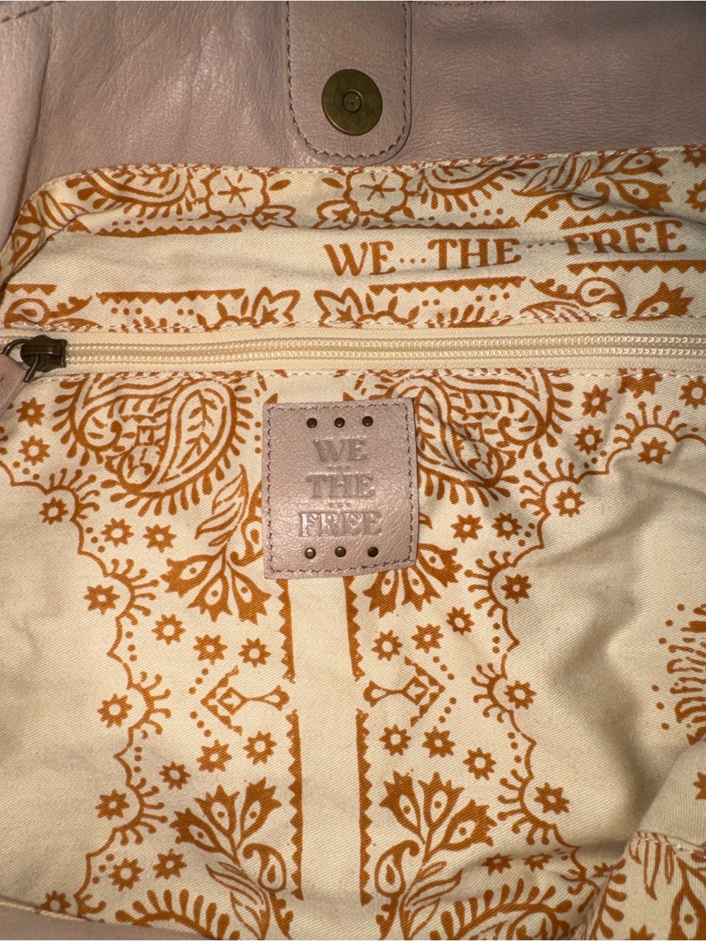 NWOT - We the Free — Reina Leather Hobo Tote in Vachetta - Picture 6 of 11